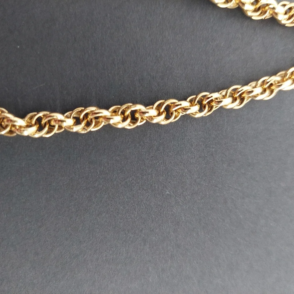Nolan Miller Gold Tone Rope Chain Necklace